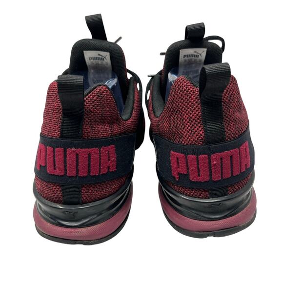 Men’s PUMA Men\'s Axelion Spark Cross Trainer shoes in Black and High Risk Red 11